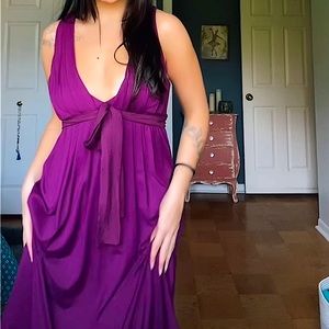 PURPLE MIDI DRESS